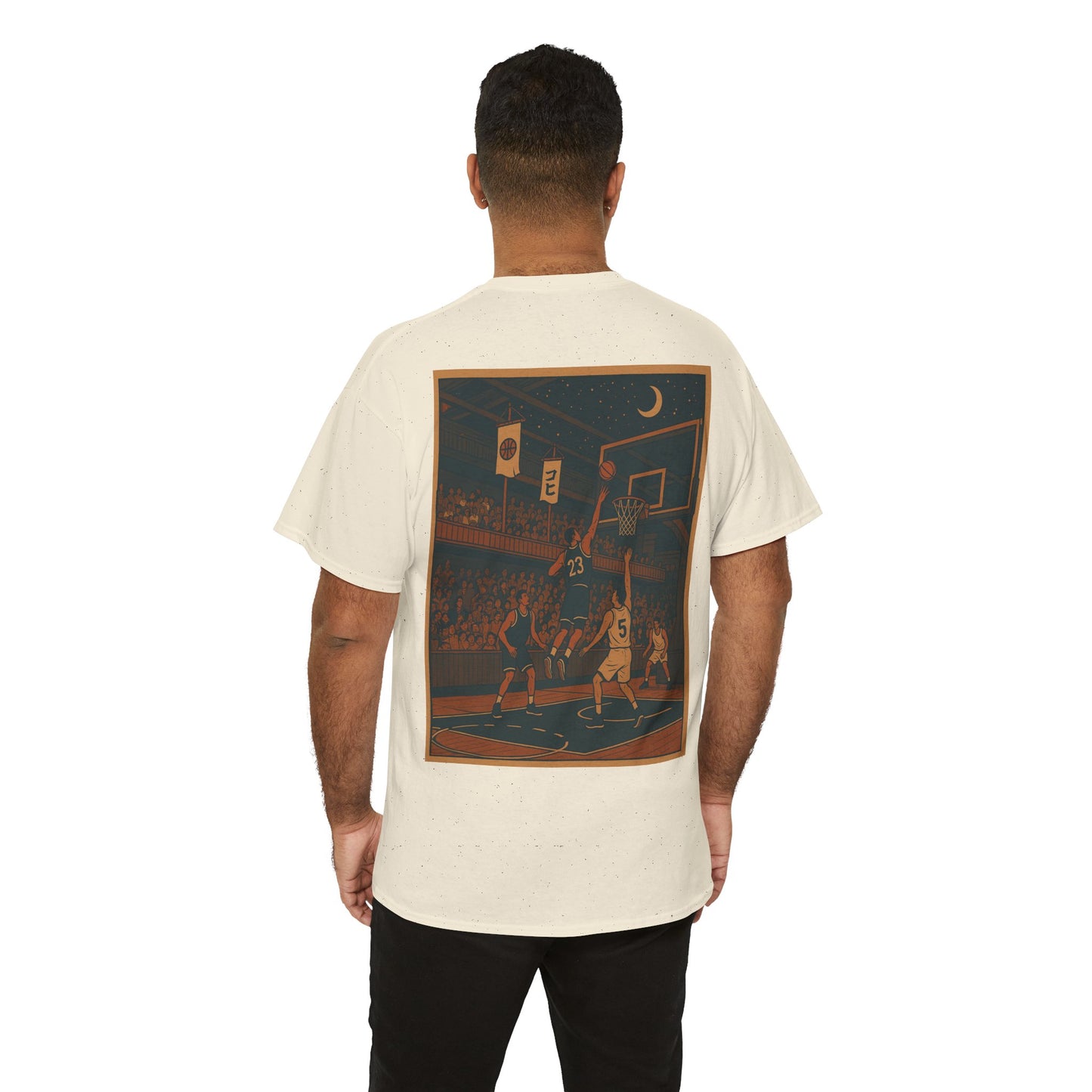 Nocturnal Club Unisex Heavy Cotton T-Shirt - Basketball in Japan
