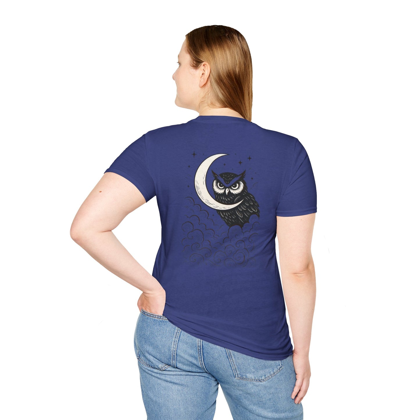 Nocturnal Club Unisex Softstyle T-Shirt - Stylish Night Owl Tee