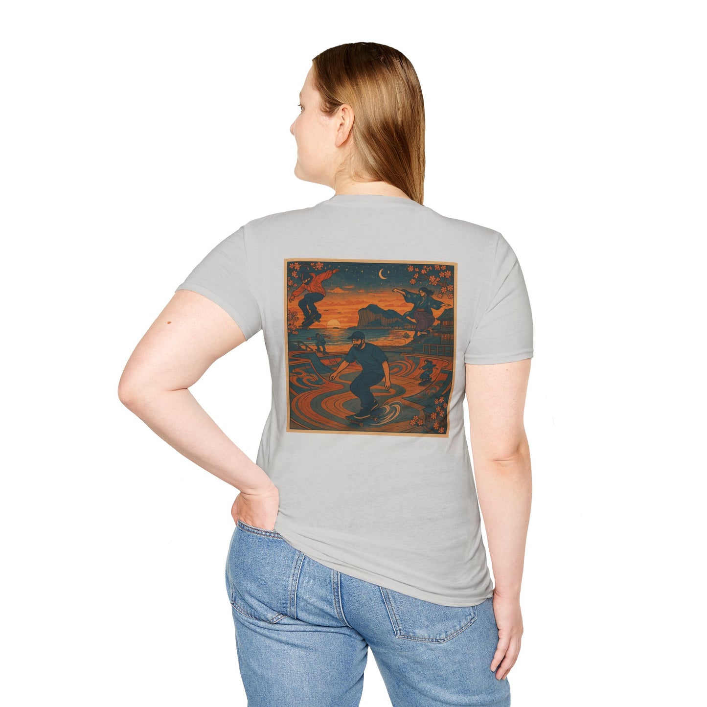 Nocturnal Club Unisex Softstyle T-Shirt - Midnight Skate Sesh