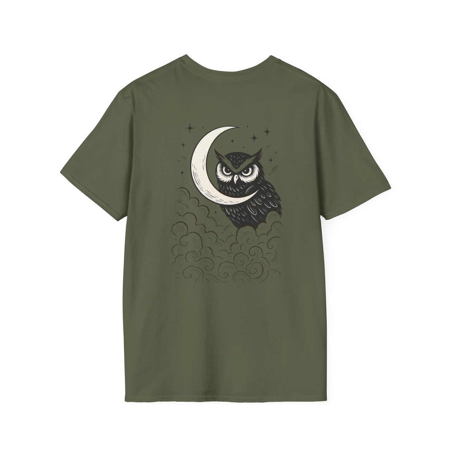 Nocturnal Club Unisex Softstyle T-Shirt - Stylish Night Owl Tee