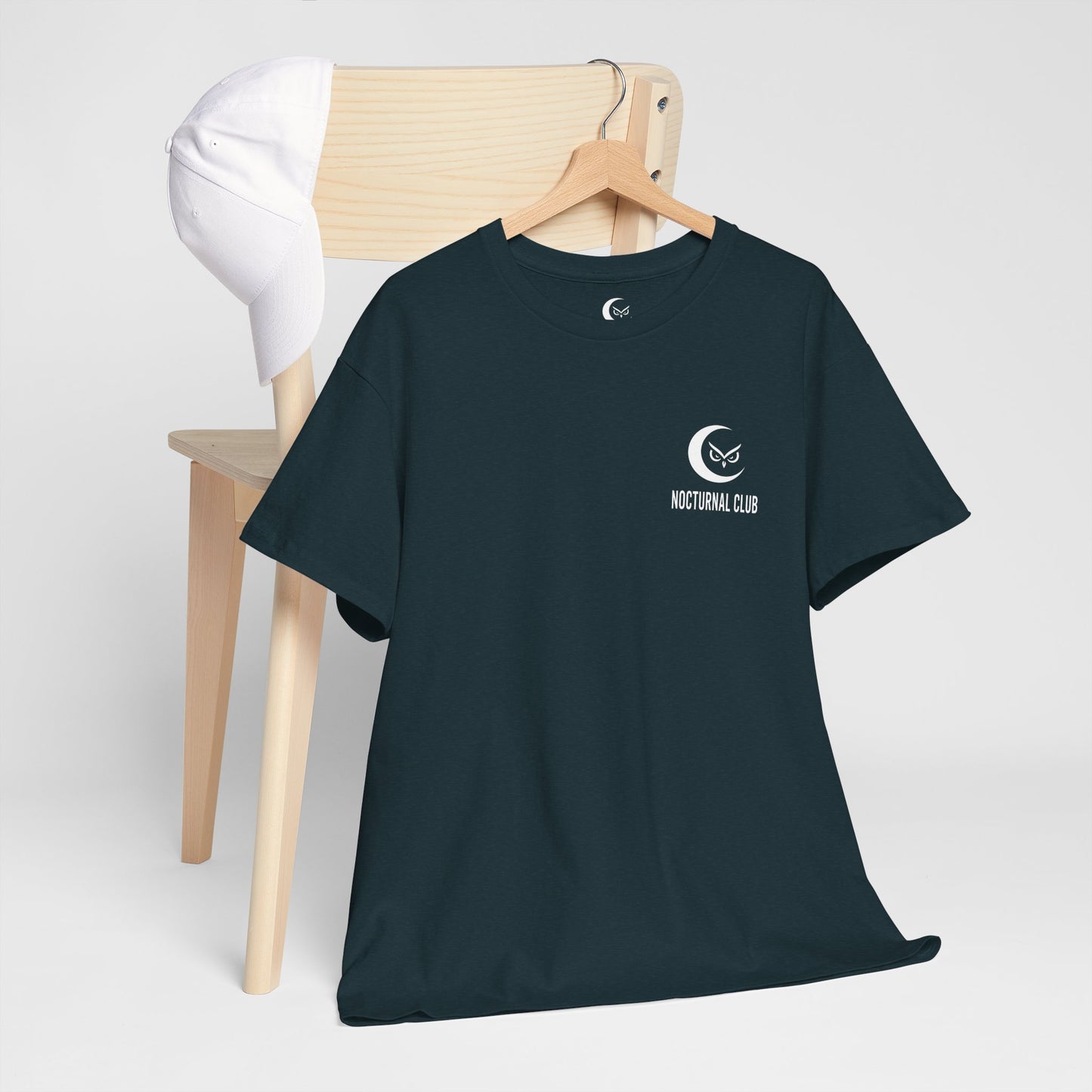 Nocturnal Club Unisex Heavy Cotton T-Shirt - Lonely Fisherman