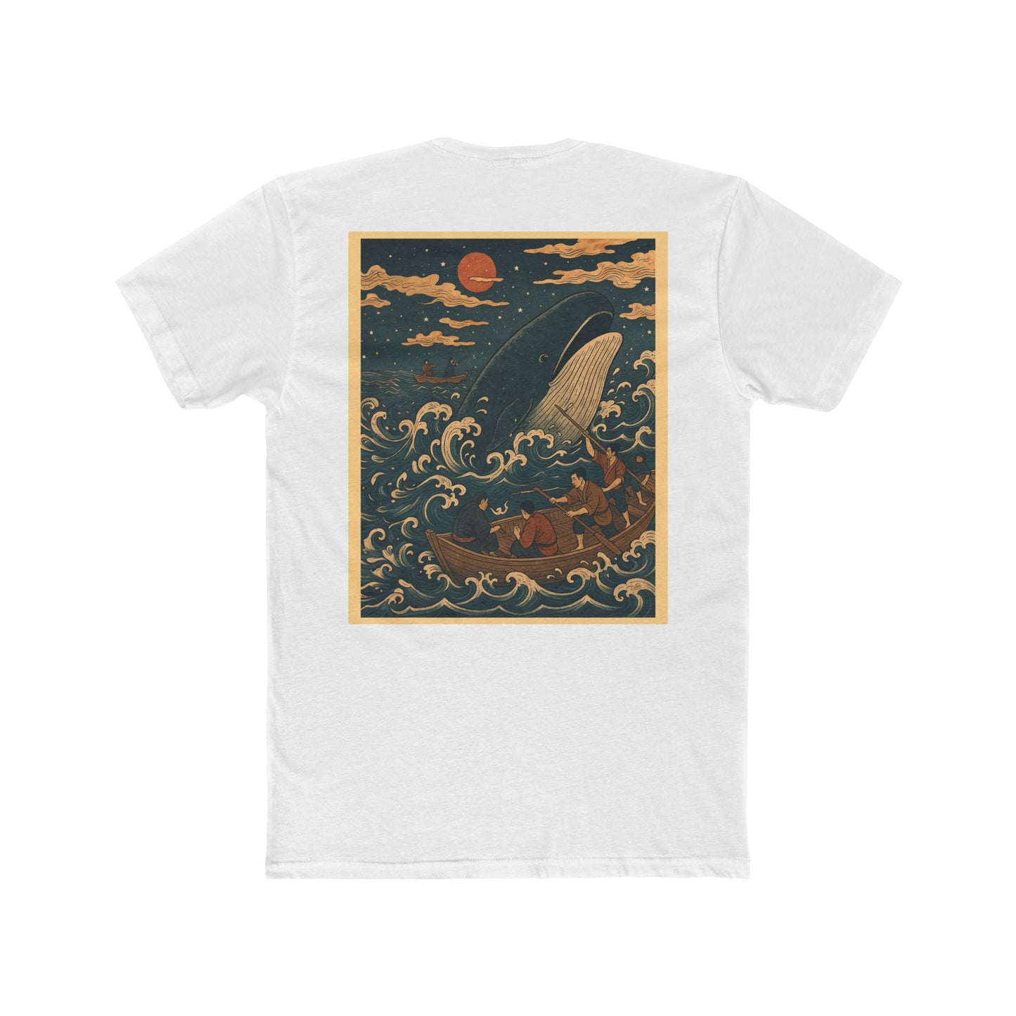 Nocturnal Club Unisex Cotton Crew Tee - Whale Fishing