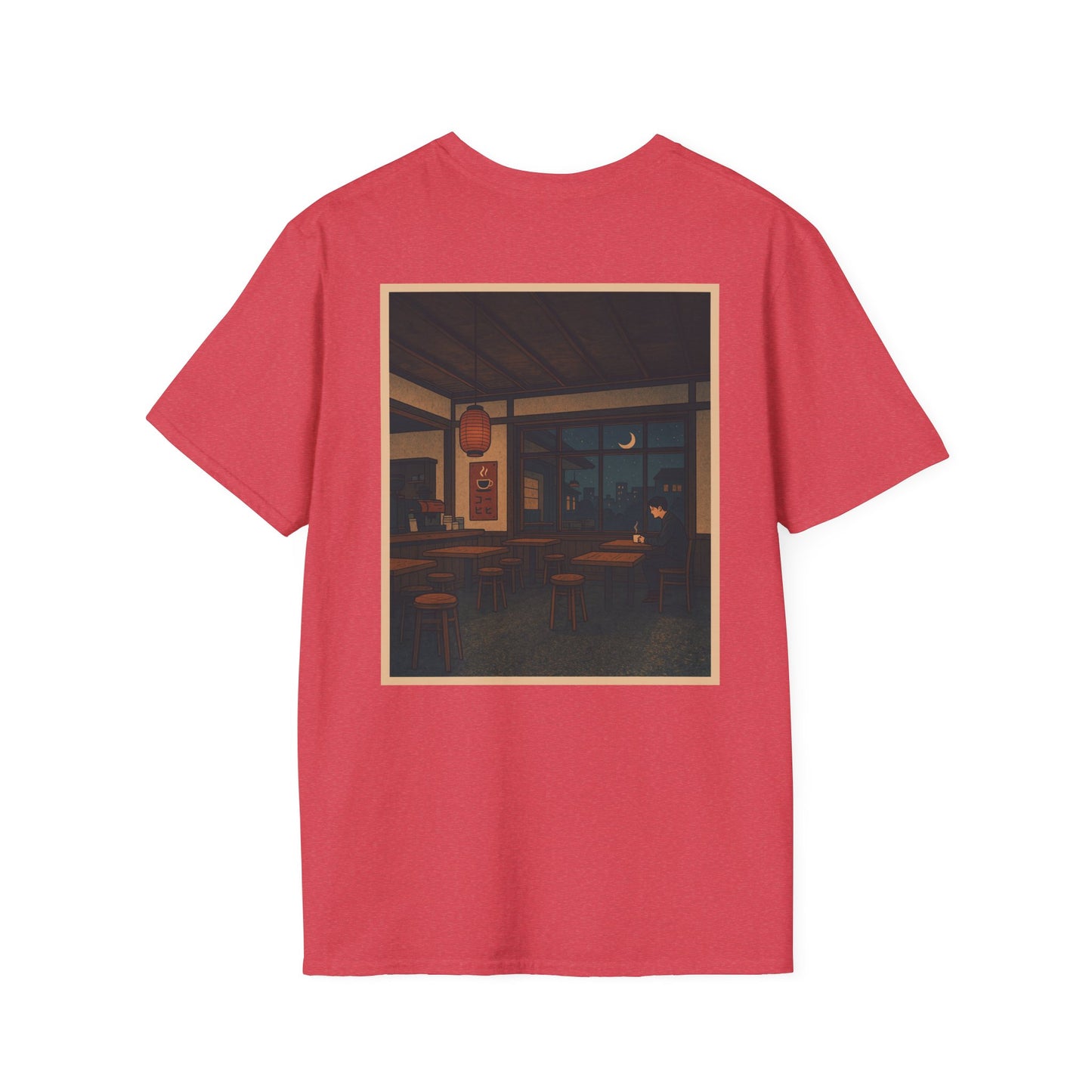 Nocturnal Club Unisex Softstyle T-Shirt - Sad Coffee Man