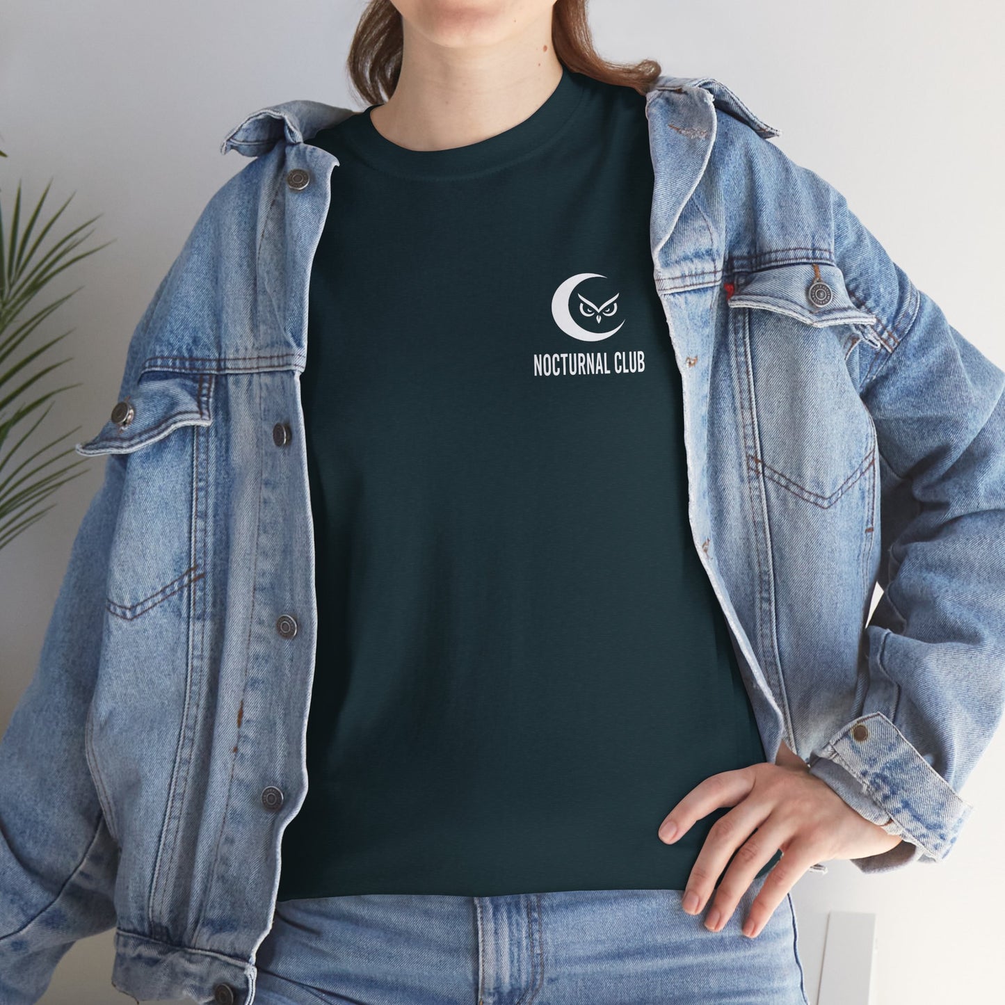 Nocturnal Club Unisex Heavy Cotton T-Shirt - Lonely Fisherman