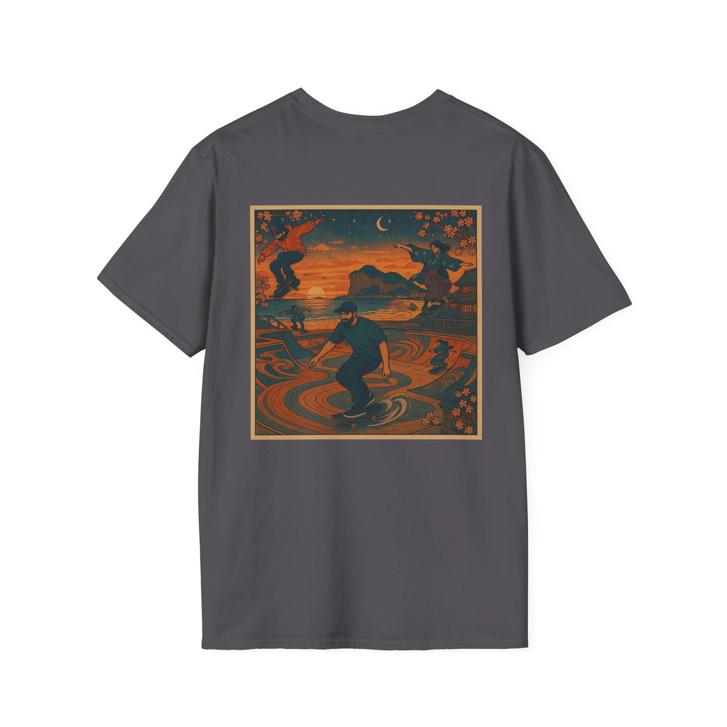 Nocturnal Club Unisex Softstyle T-Shirt - Midnight Skate Sesh