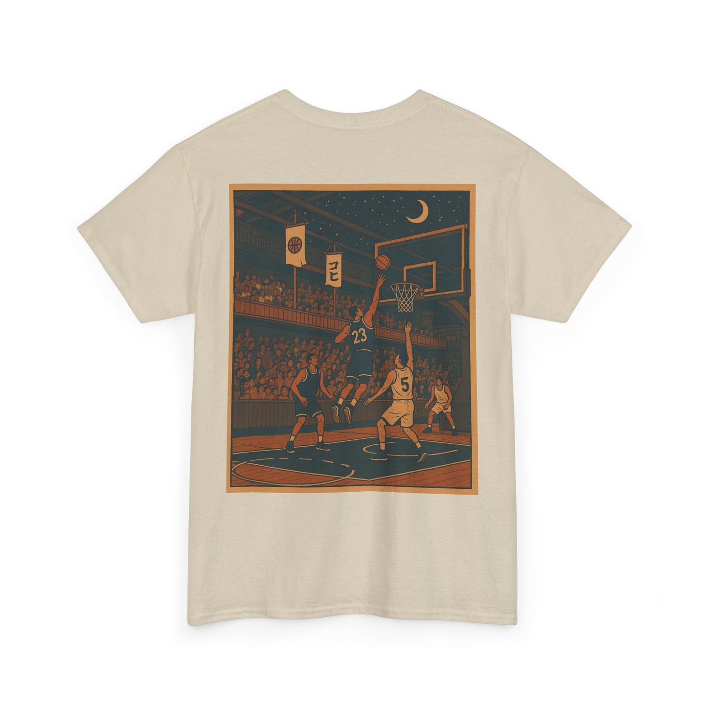 Nocturnal Club Unisex Heavy Cotton T-Shirt - Basketball in Japan