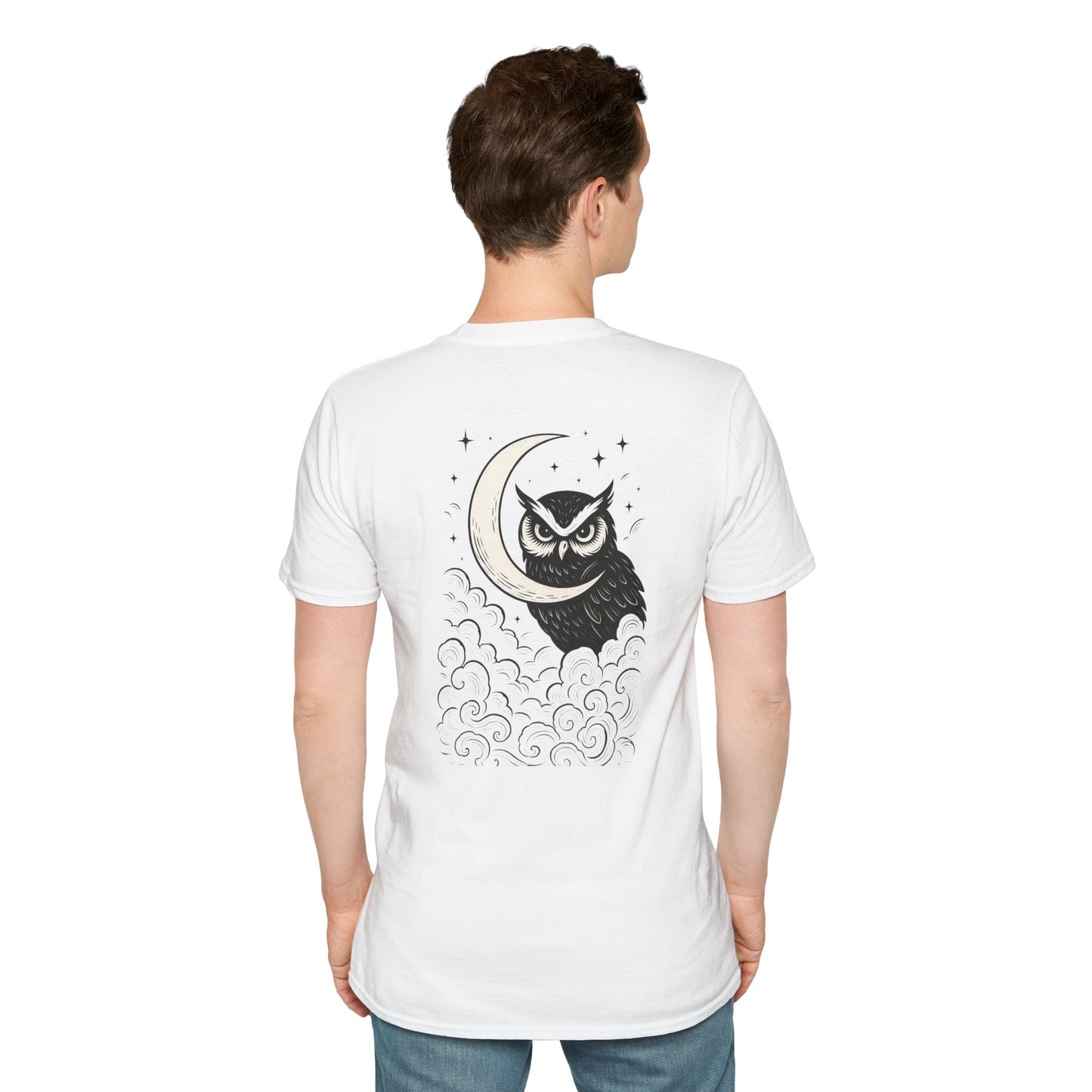 Nocturnal Club Unisex Softstyle T-Shirt - Stylish Night Owl Tee