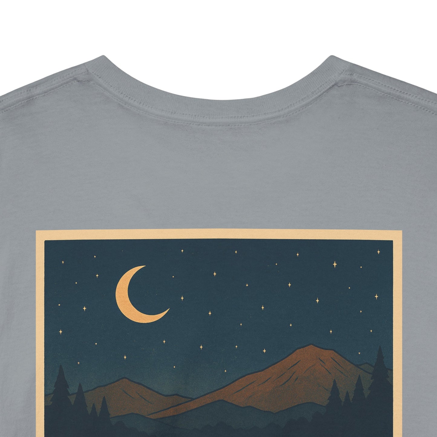 Nocturnal Club Unisex Heavy Cotton T-Shirt - Lonely Fisherman