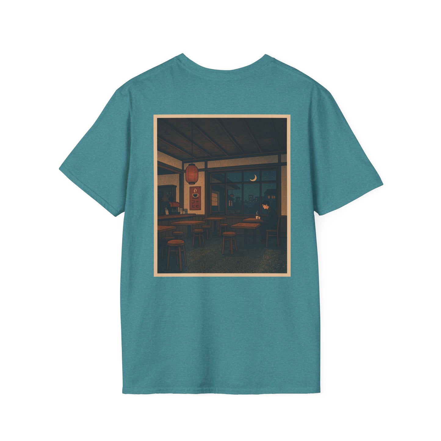 Nocturnal Club Unisex Softstyle T-Shirt - Sad Coffee Man