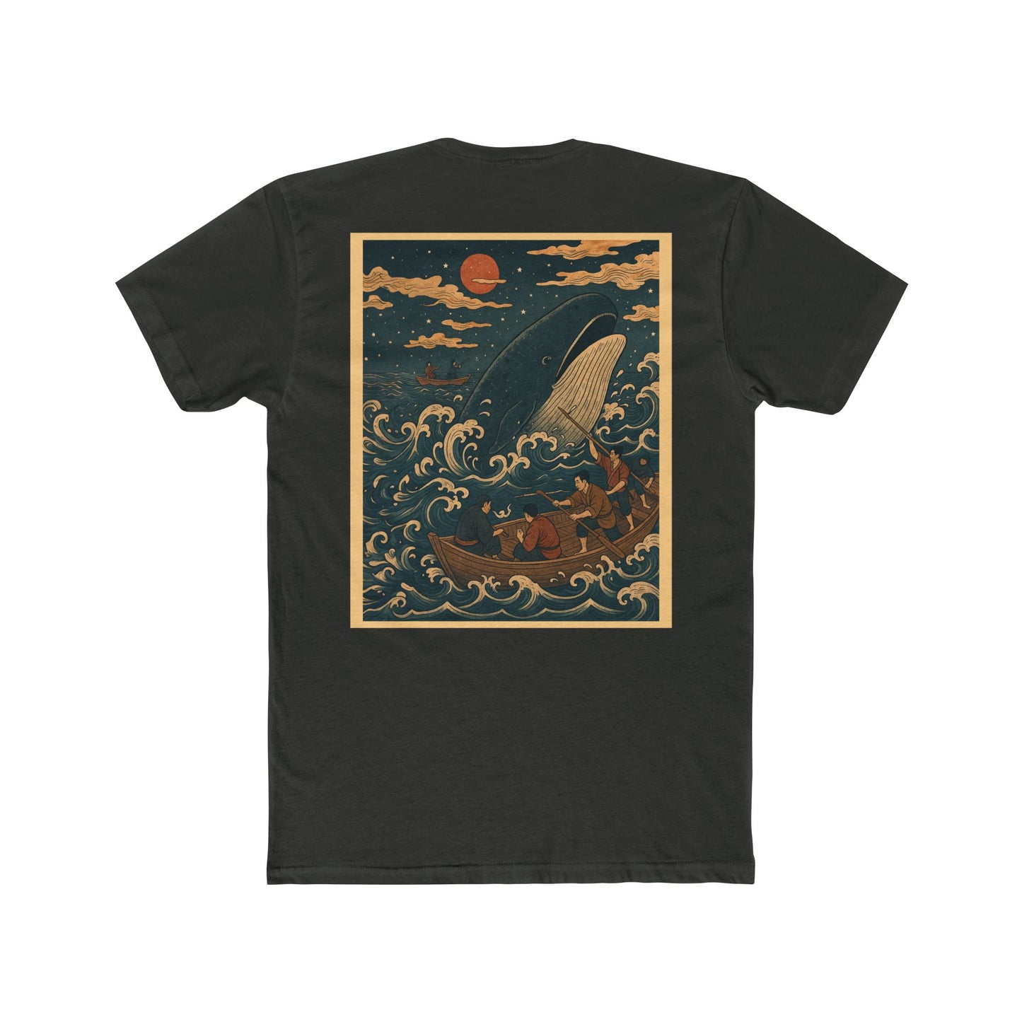Nocturnal Club Unisex Cotton Crew Tee - Whale Fishing