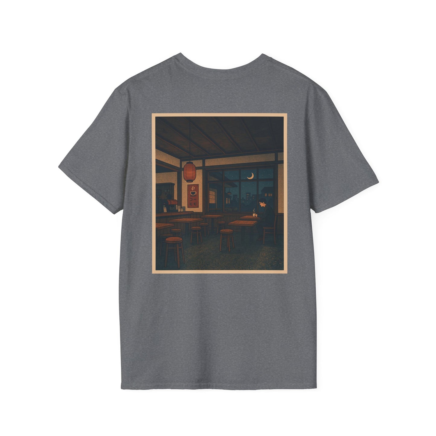 Nocturnal Club Unisex Softstyle T-Shirt - Sad Coffee Man