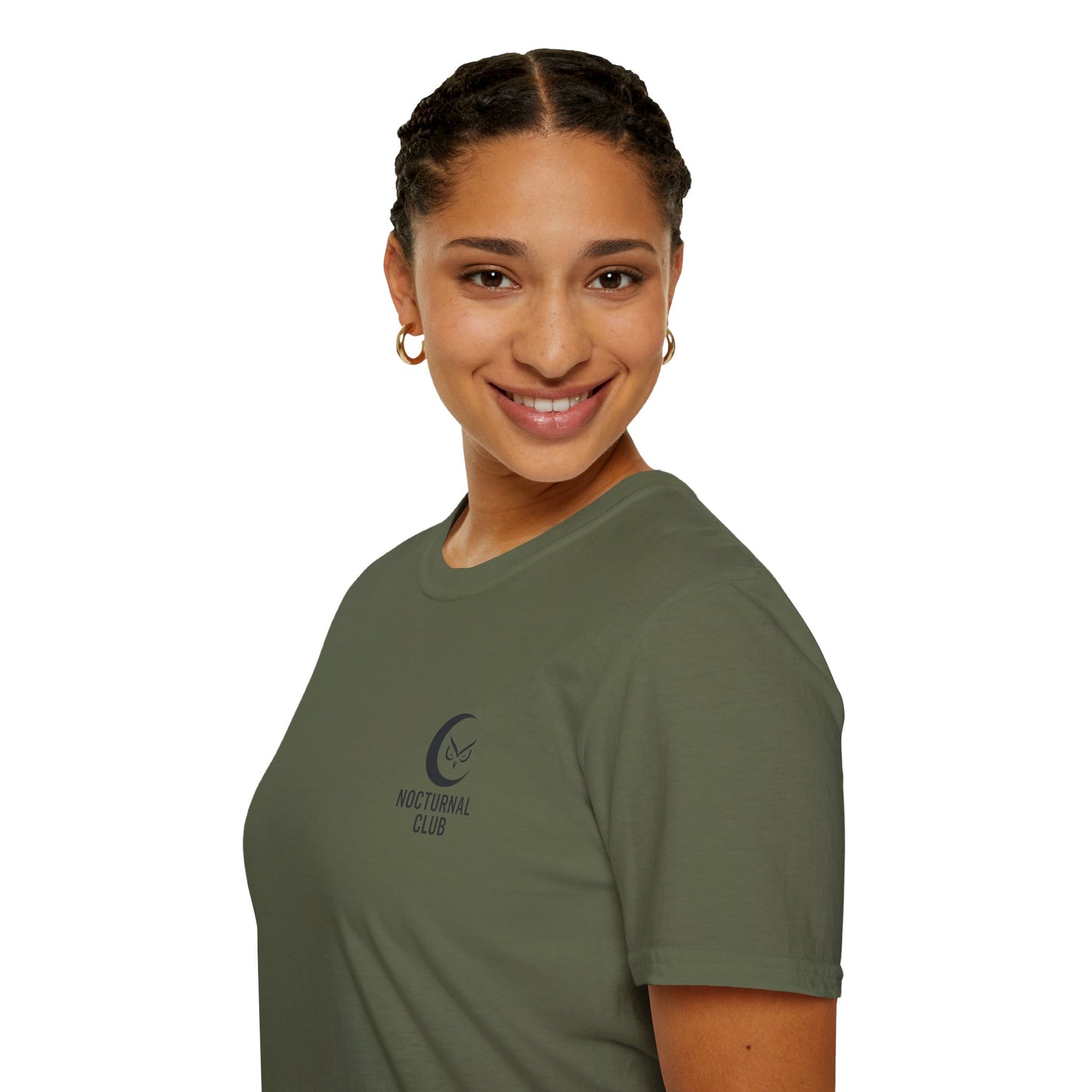 Nocturnal Club Unisex Softstyle T-Shirt - Sad Coffee Man
