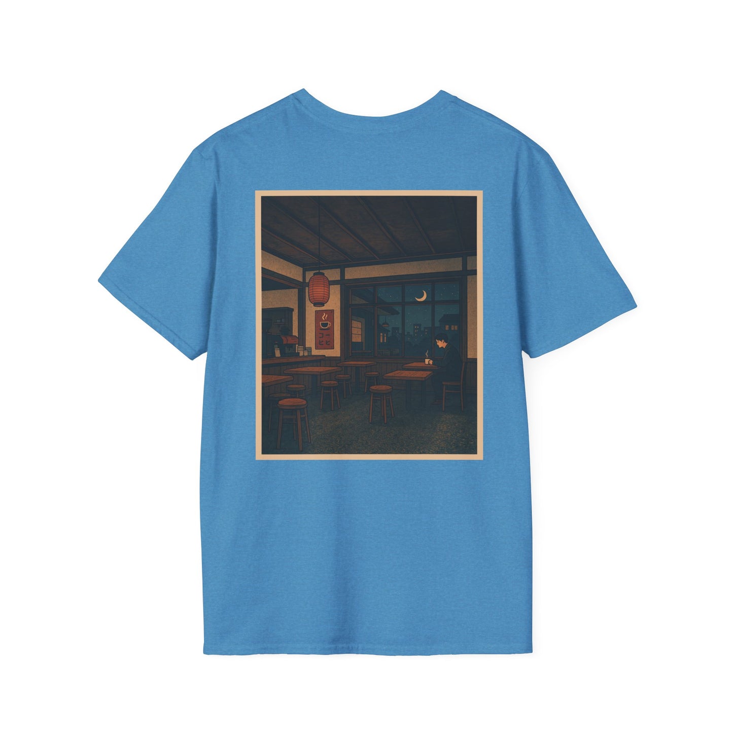Nocturnal Club Unisex Softstyle T-Shirt - Sad Coffee Man