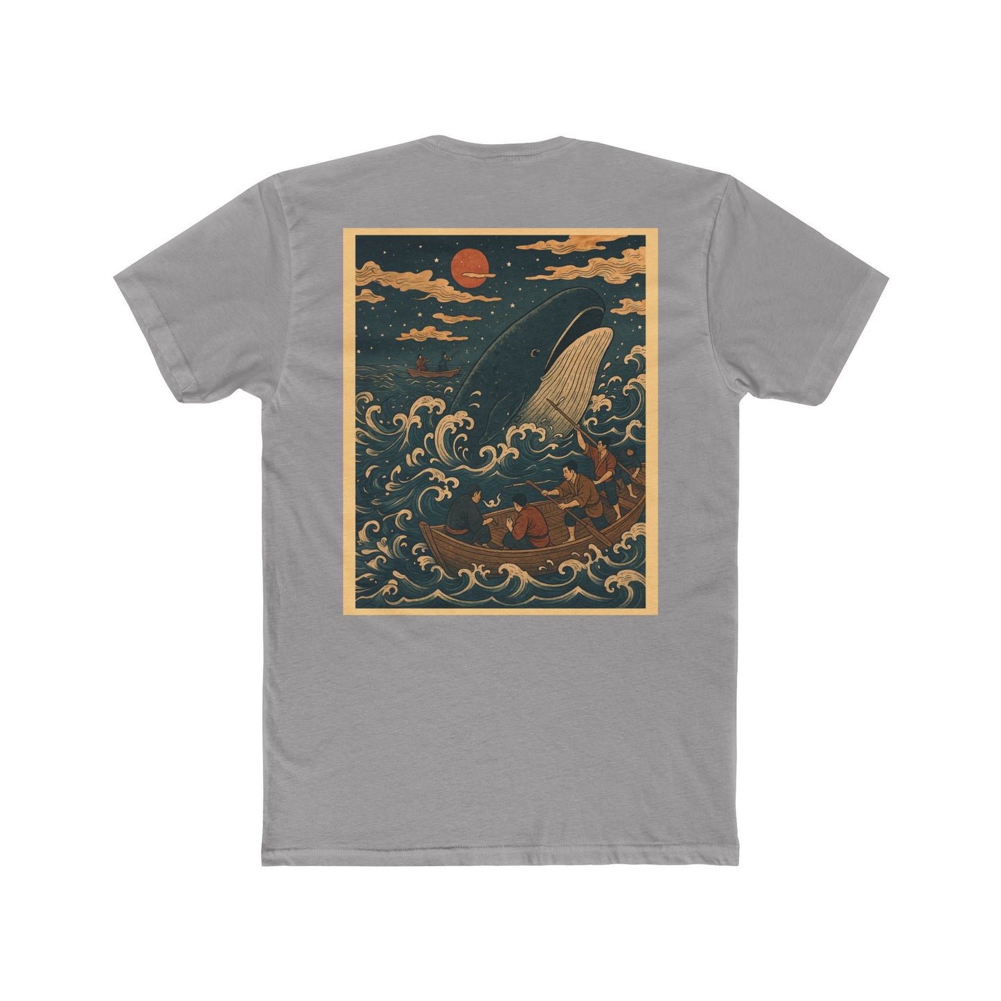 Nocturnal Club Unisex Cotton Crew Tee - Whale Fishing