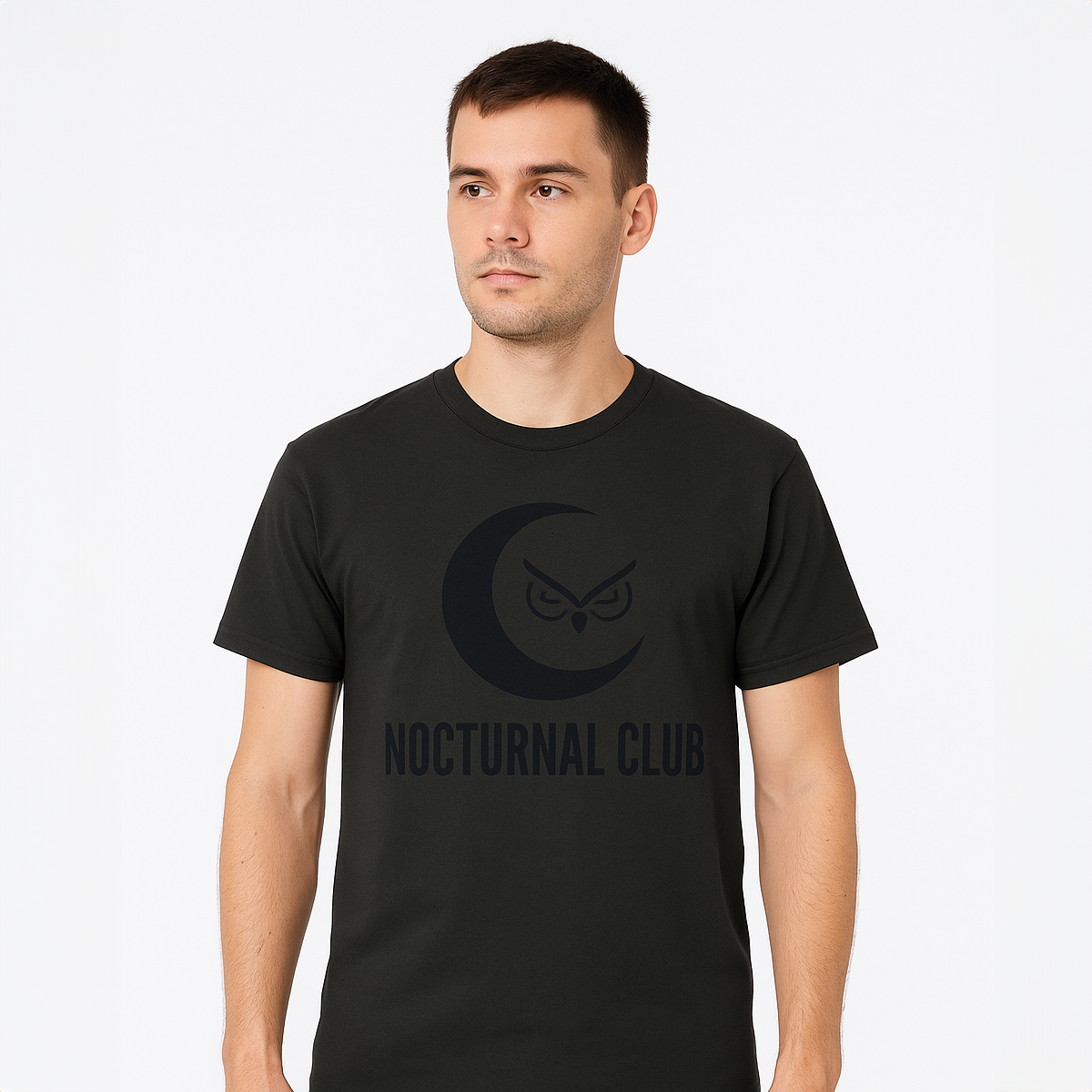 Nocturnal Club Unisex Cotton Crew Tee - Whale Fishing