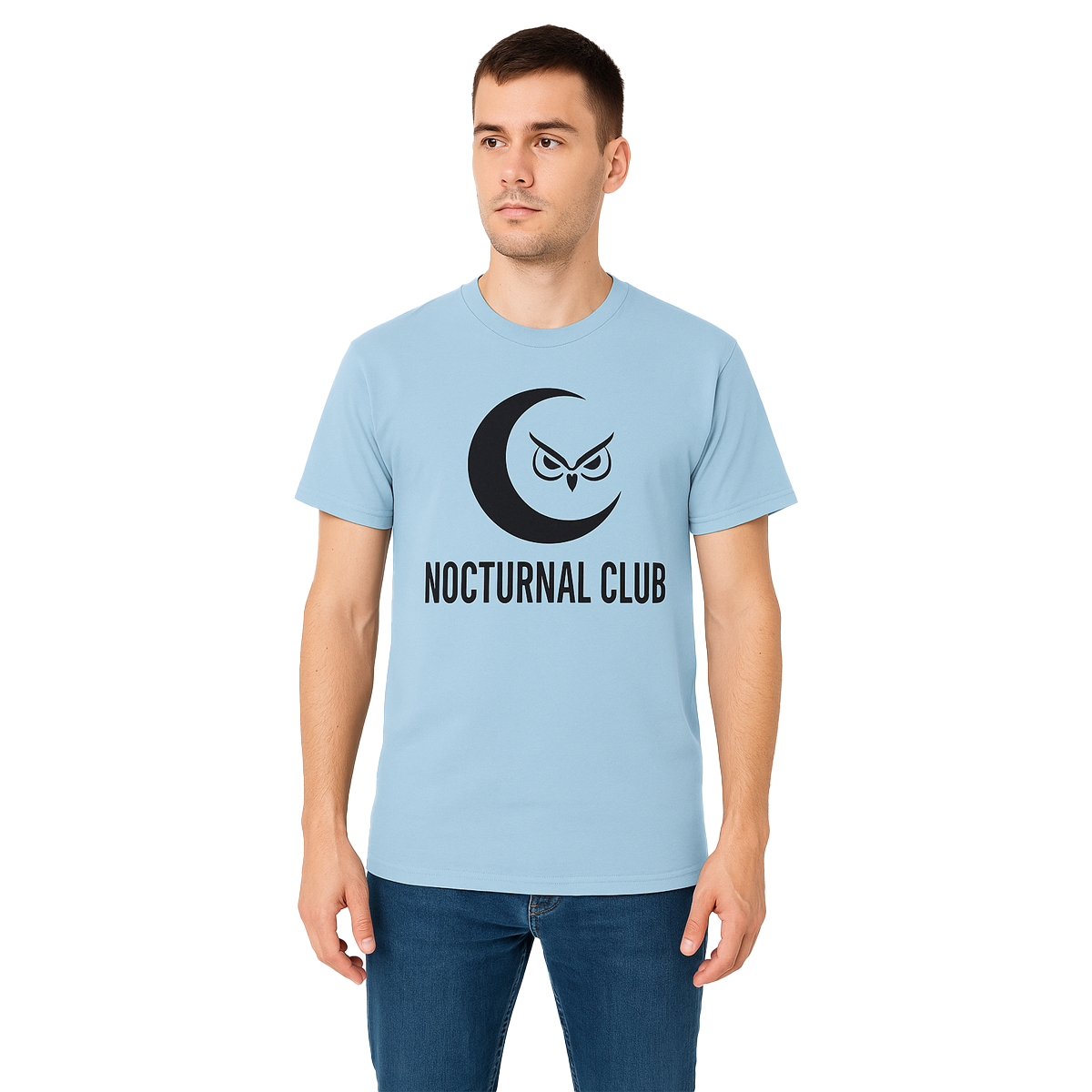 Nocturnal Club Unisex Cotton Crew Tee - Whale Fishing