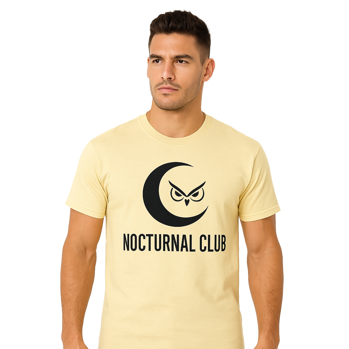 Nocturnal Club Unisex Cotton Crew Tee - Whale Fishing
