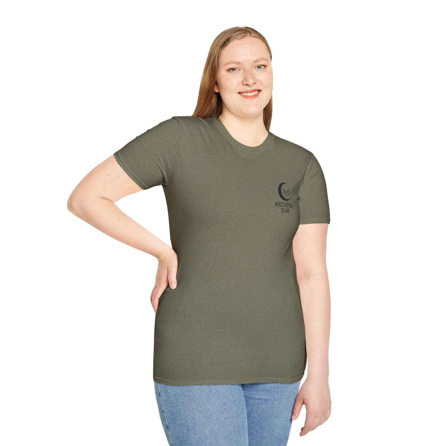 Nocturnal Club Unisex Softstyle T-Shirt - Sad Coffee Man