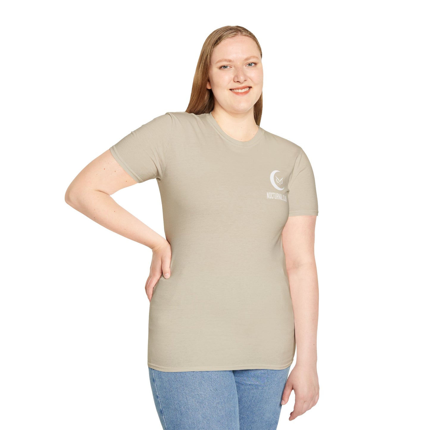 Nocturnal Club Unisex Softstyle T-Shirt - Night Club Disk Jockey
