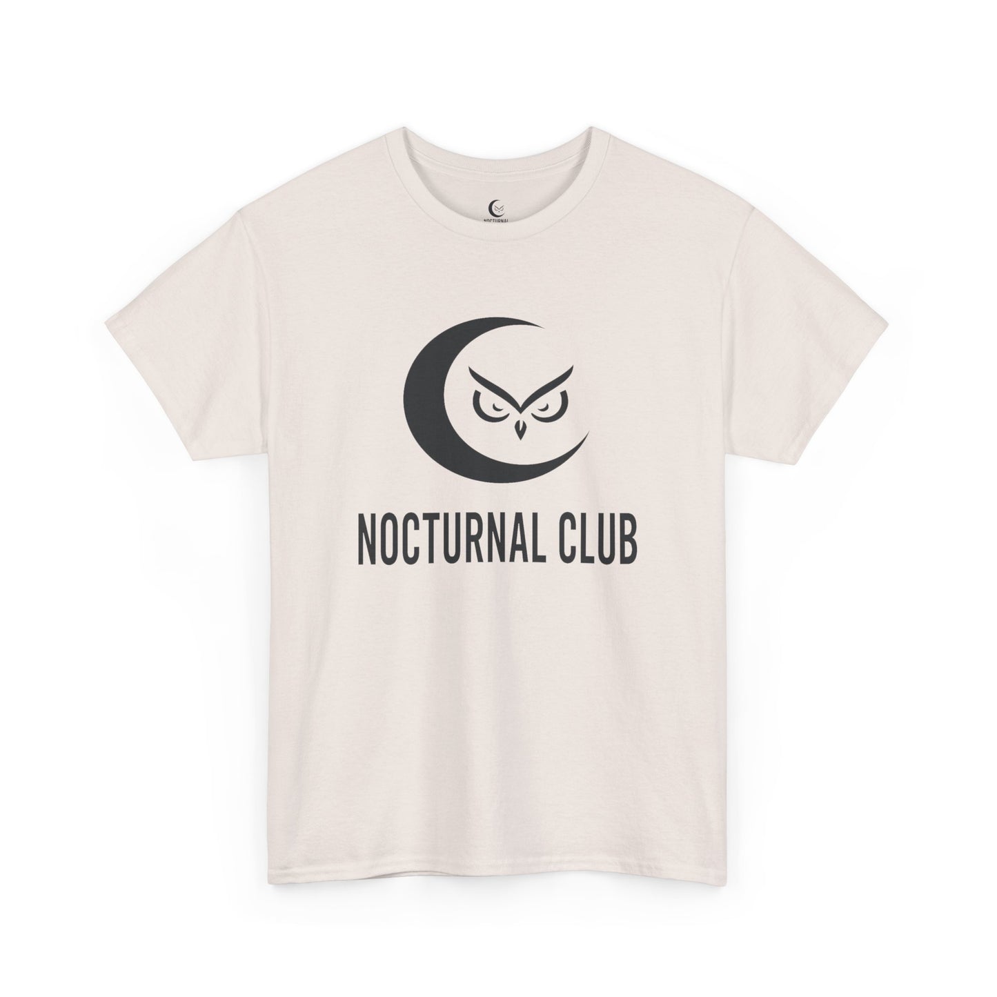 Nocturnal Club Unisex Heavy Cotton Tee - Moonlit Urban Scene