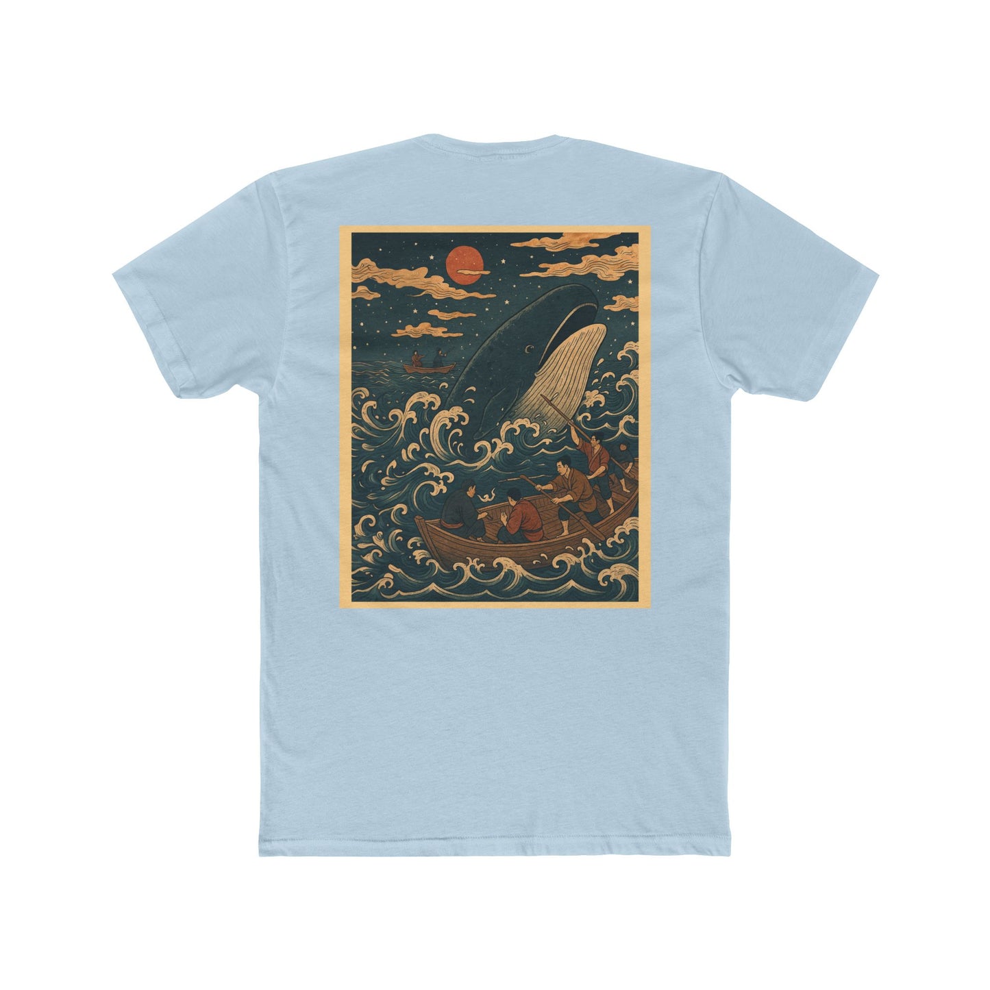 Nocturnal Club Unisex Cotton Crew Tee - Whale Fishing