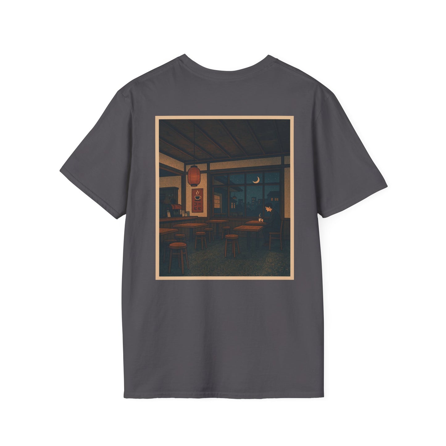 Nocturnal Club Unisex Softstyle T-Shirt - Sad Coffee Man