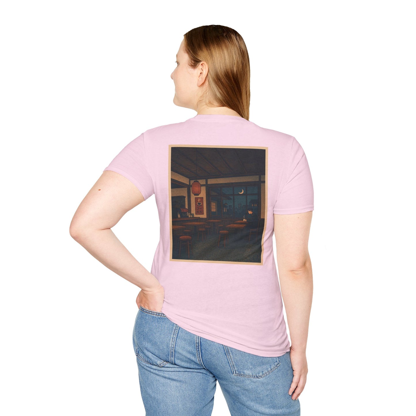 Nocturnal Club Unisex Softstyle T-Shirt - Sad Coffee Man
