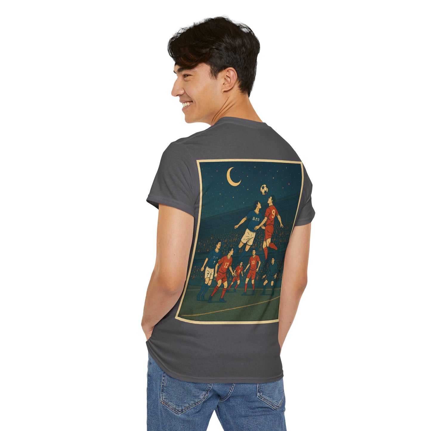 Nocturnal Club Unisex Heavy Cotton Tee - Midnight Soccer