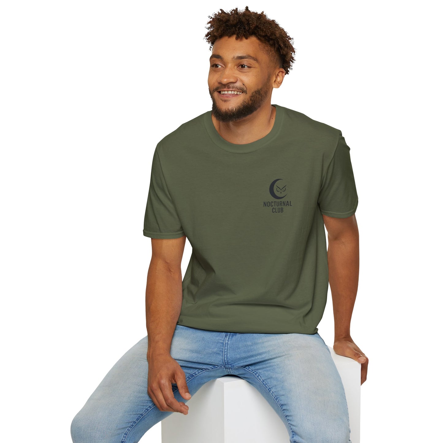 Nocturnal Club Unisex Softstyle T-Shirt - Stylish Night Owl Tee