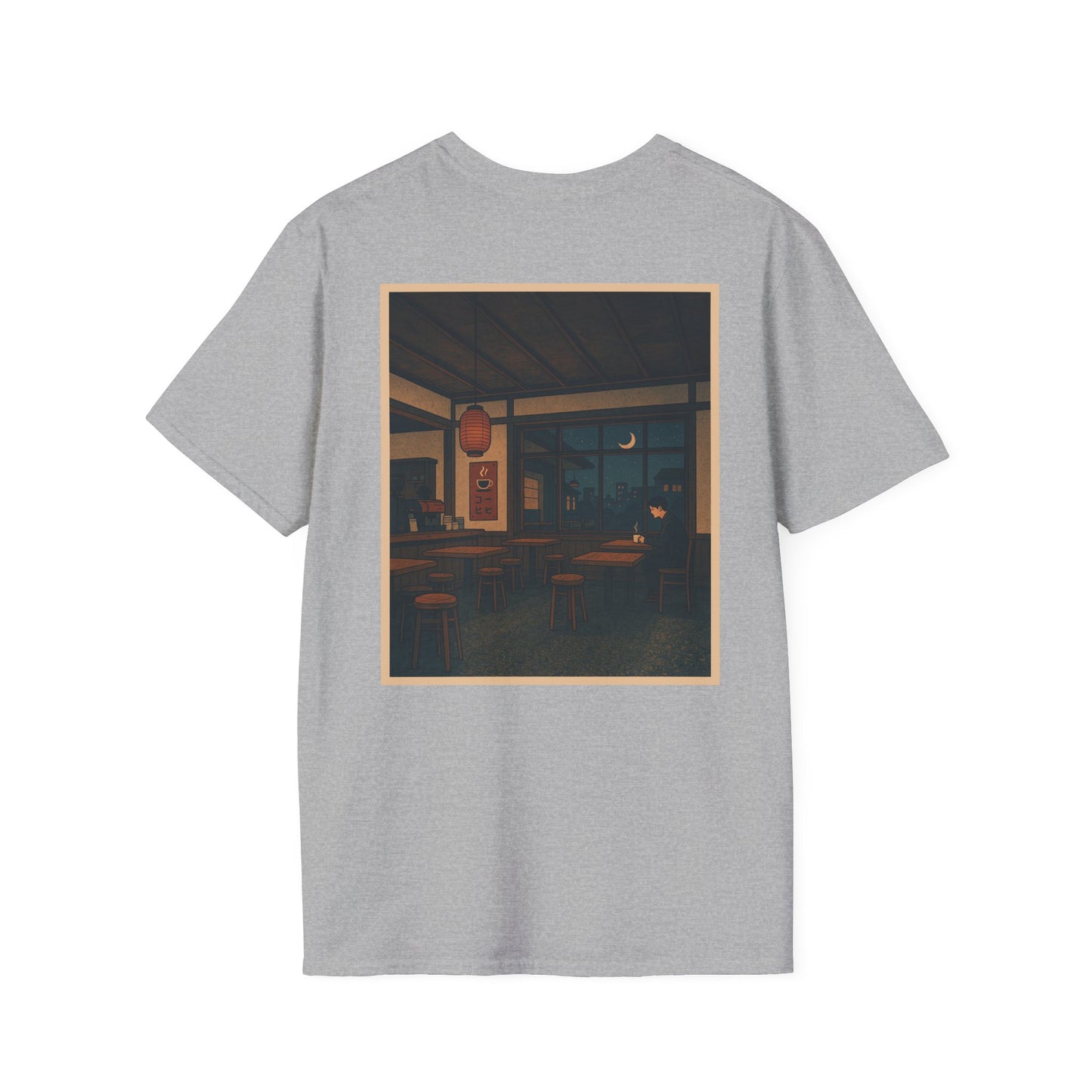Nocturnal Club Unisex Softstyle T-Shirt - Sad Coffee Man