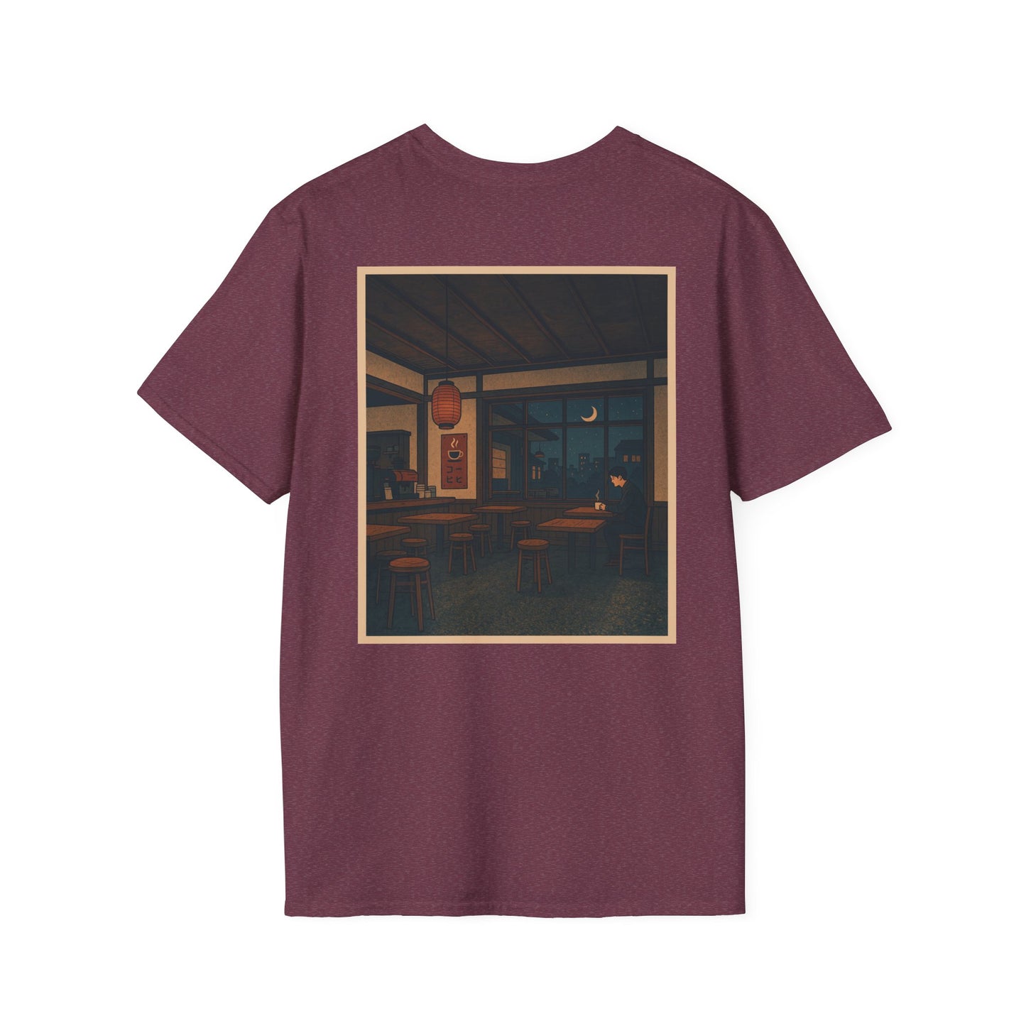 Nocturnal Club Unisex Softstyle T-Shirt - Sad Coffee Man