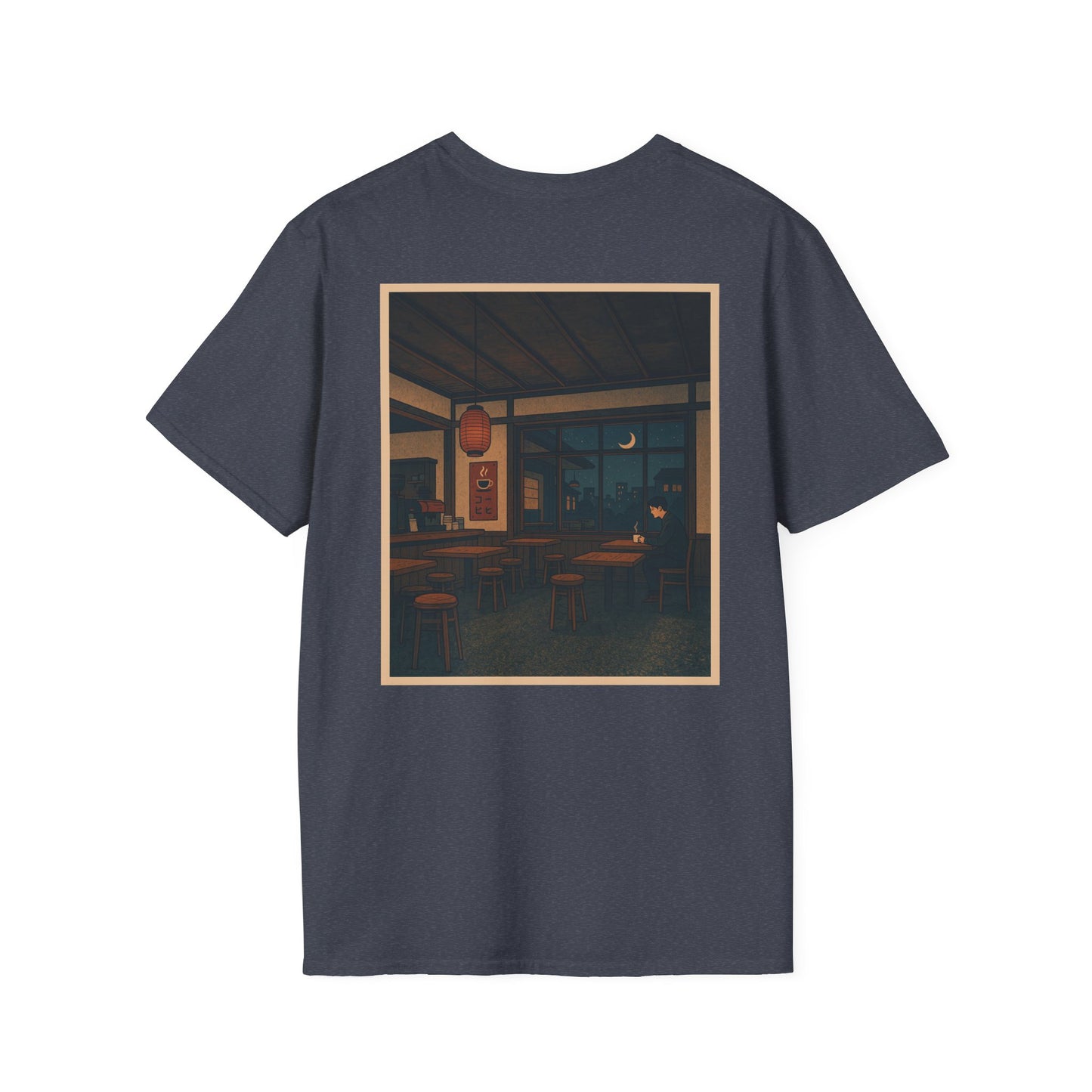 Nocturnal Club Unisex Softstyle T-Shirt - Sad Coffee Man