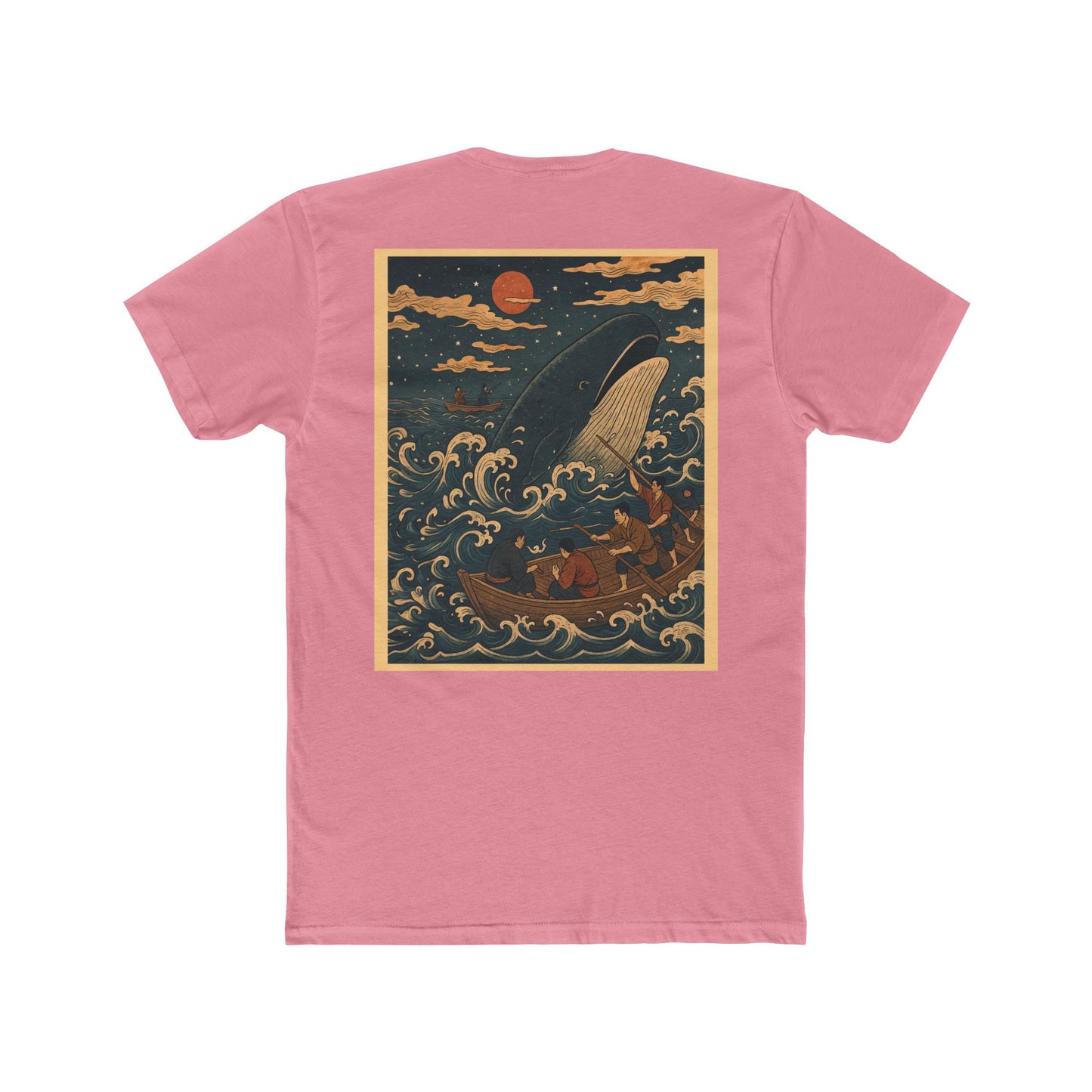 Nocturnal Club Unisex Cotton Crew Tee - Whale Fishing