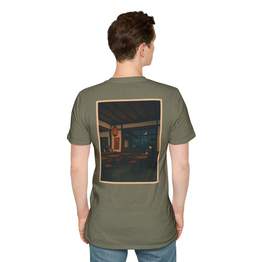 Nocturnal Club Unisex Softstyle T-Shirt - Sad Coffee Man