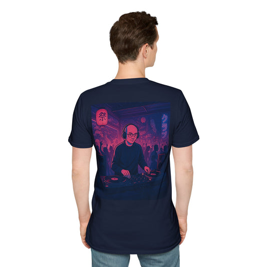 Nocturnal Club Unisex Softstyle T-Shirt - Night Club Disk Jockey