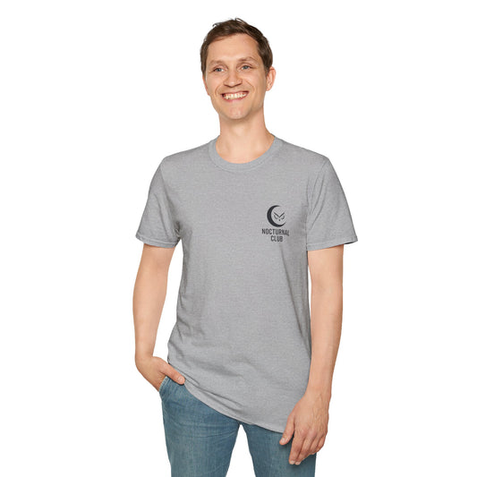 Nocturnal Club Unisex Softstyle T-Shirt - Sad Coffee Man