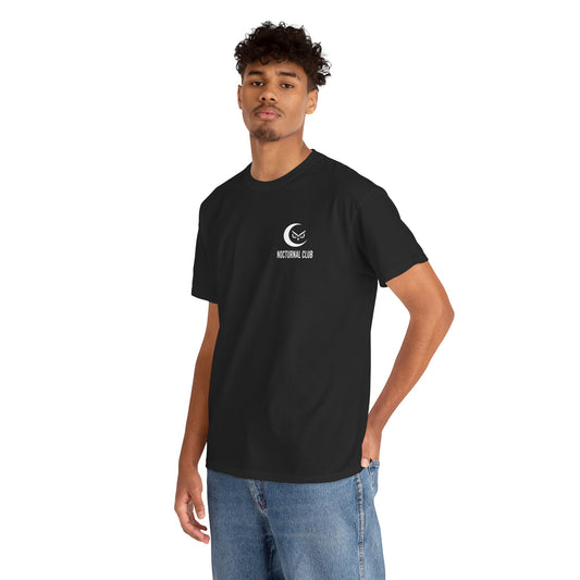 Nocturnal Club Unisex Heavy Cotton T-Shirt - Lonely Fisherman